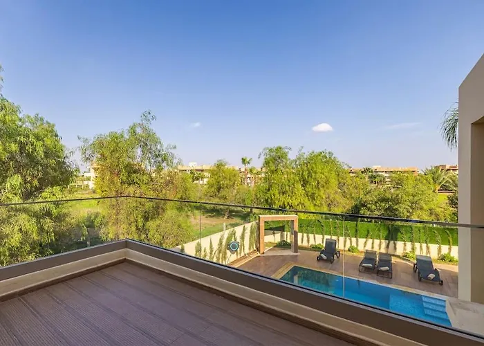 Villa De Luxe Avec Piscine Chauffee Et Vue Sur Le Golf - Marrakech Prestigia